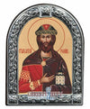Saint Romanos (Metallic icon - MC Series)-Christianity Art