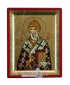 Saint Spyridon (Engraved icon - S Series)-Christianity Art