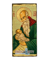 Saint Stylianos (Aged icon - SW Series)-Christianity Art