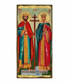 Saints Constantine and Helen (Aged icon - SW Series)-Christianity Art