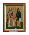 Saints Raphael Nicolaos and Irene (Engraved icon - S Series)-Christianity Art