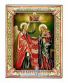 The Annunciation (Russian Style Engraved icon - SF Series)-Christianity Art