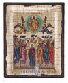 The Ascension (Engraved old - looking icon - S-EW Series)-Christianity Art