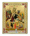 The Birth of Jesus Christ (Russian Style Engraved icon - SF Series)-Christianity Art