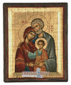 The Holy Family (Engraved old - looking icon - S-EW Series)-Christianity Art