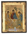 The Holy Trinity (Engraved old - looking icon - S-EW Series)-Christianity Art