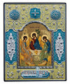 The Holy Trinity (Metallic icon - ME Series)-Christianity Art