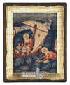 The Miracle of Agios Nicolaos (Engraved old - looking icon - S-EW Series)-Christianity Art