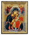 Virgin Glykofilousa (Sweet Kissing) (Engraved icon - ES Series)-Christianity Art