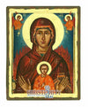 Virgin Mary Burning Βush (100% Handpainted Icon - P Series)-Christianity Art