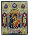 Virgin Mary Glykofilousa - Sweet Kissing (Metallic icon - ME Series)-Christianity Art