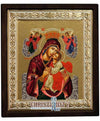 Virgin Mary Glykofilousa - Sweet Kissing (Metallic icon - MR Series)-Christianity Art