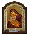 Virgin Mary Glykofilousa - Sweet Kissing (Silver icon - C Series)-Christianity Art