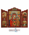 Virgin Mary of Roses (Triptych - TES Series)-Christianity Art