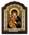 Virgin Mary of Vladimir (Silver icon - C Series)-Christianity Art
