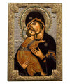 Virgin Mary of Vladimir (Silver icon - G Series)-Christianity Art