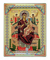 Virgin Mary Pantanassa (Russian Style Engraved icon - SF Series)-Christianity Art