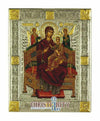 Virgin Mary Pantanassa (Silver icon - G Series)-Christianity Art