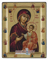 Virgin Mary Portaitissa (Engraved icon - S Series)-Christianity Art