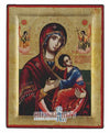 Virgin Mary the Formidable Protection (Engraved icon - S Series)-Christianity Art