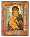 Virgin of Vladimir (100% Handpainted Icon - P Series)-Christianity Art