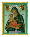 Virgin Vrefokratousa (Child Holding) (Aged - Silver Halo Icon - SWS Series)-Christianity Art
