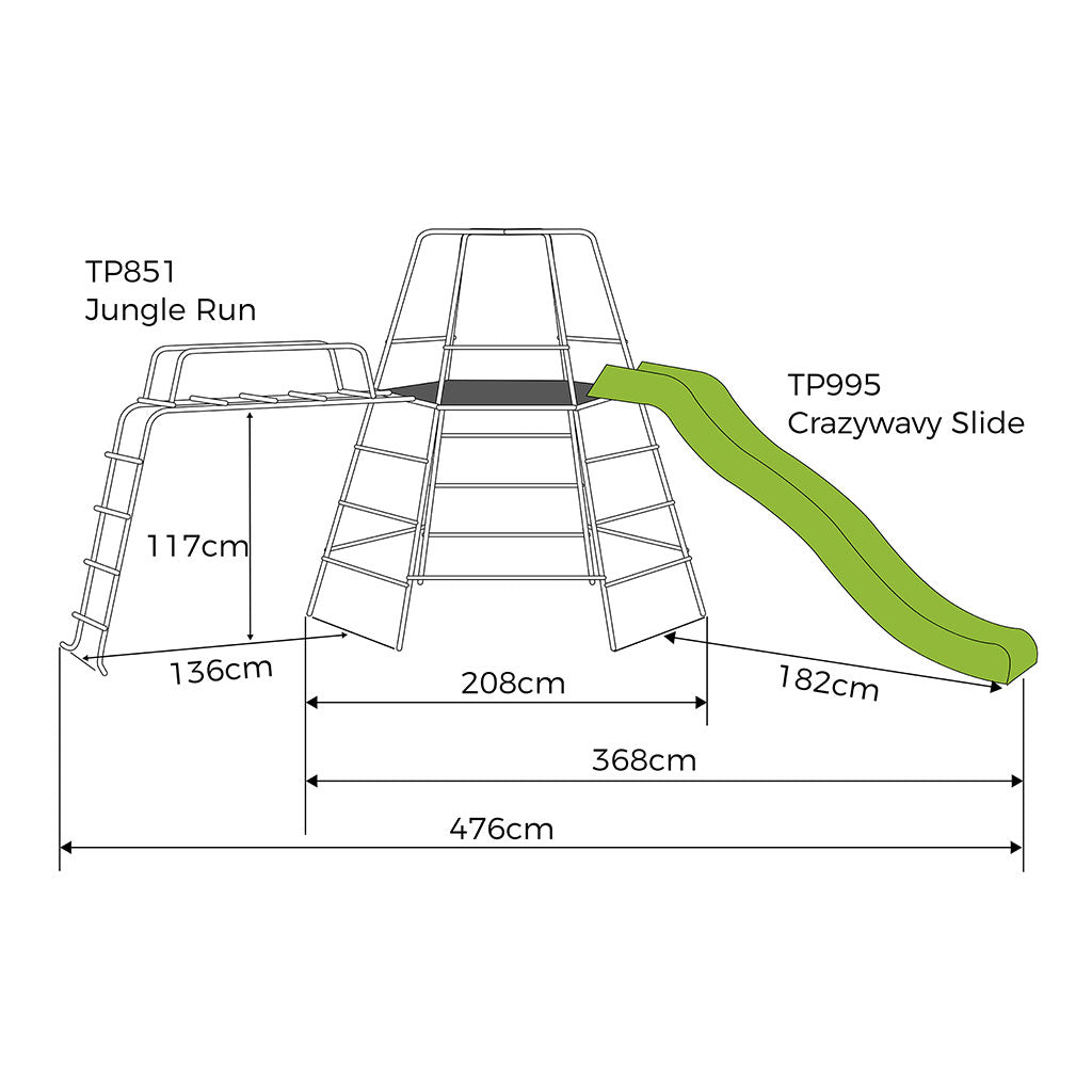 tp toys explorer climbing frame