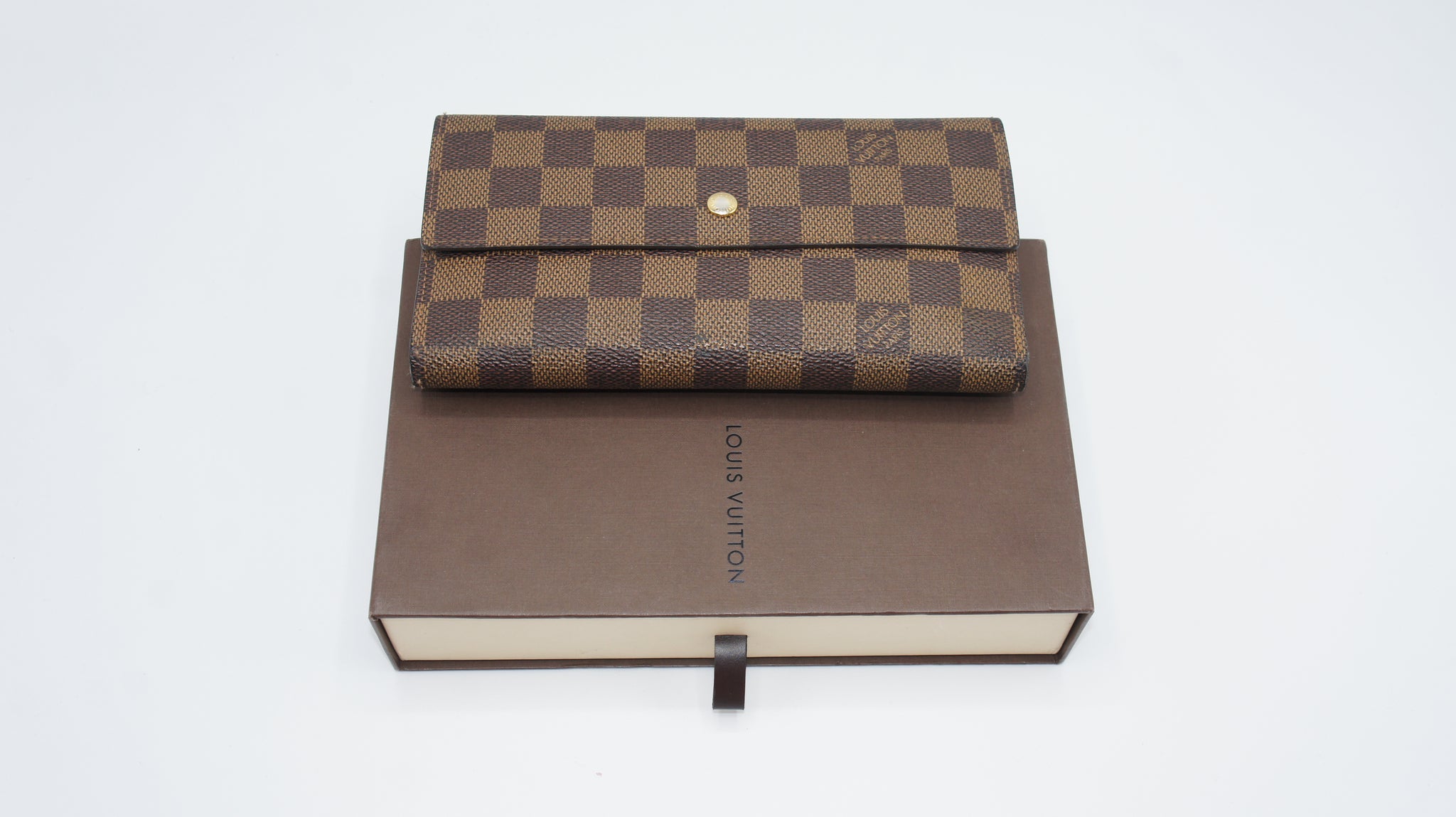 Lv Slender Wallet Damier  Natural Resource Department