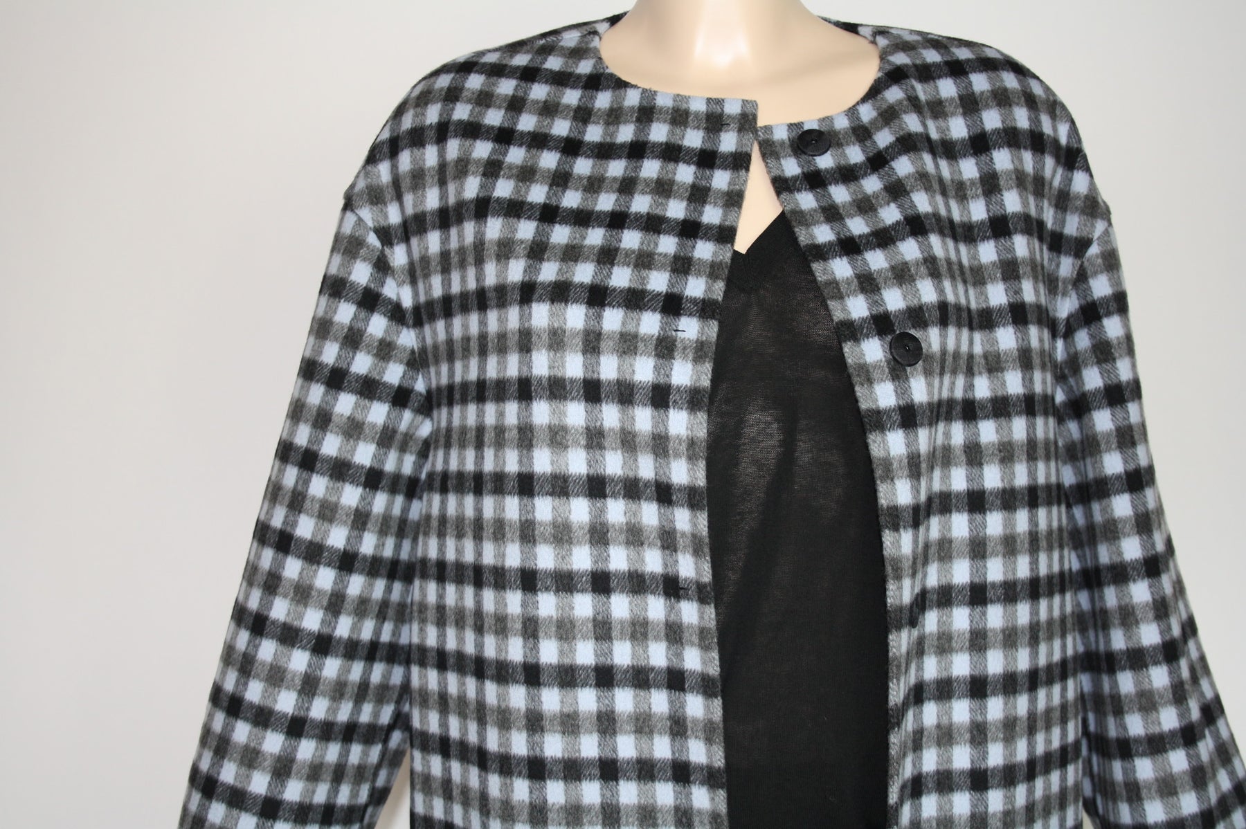 prada gingham coat