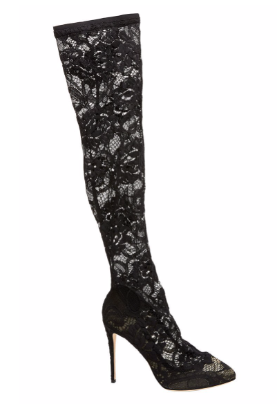 dolce and gabbana lace boots