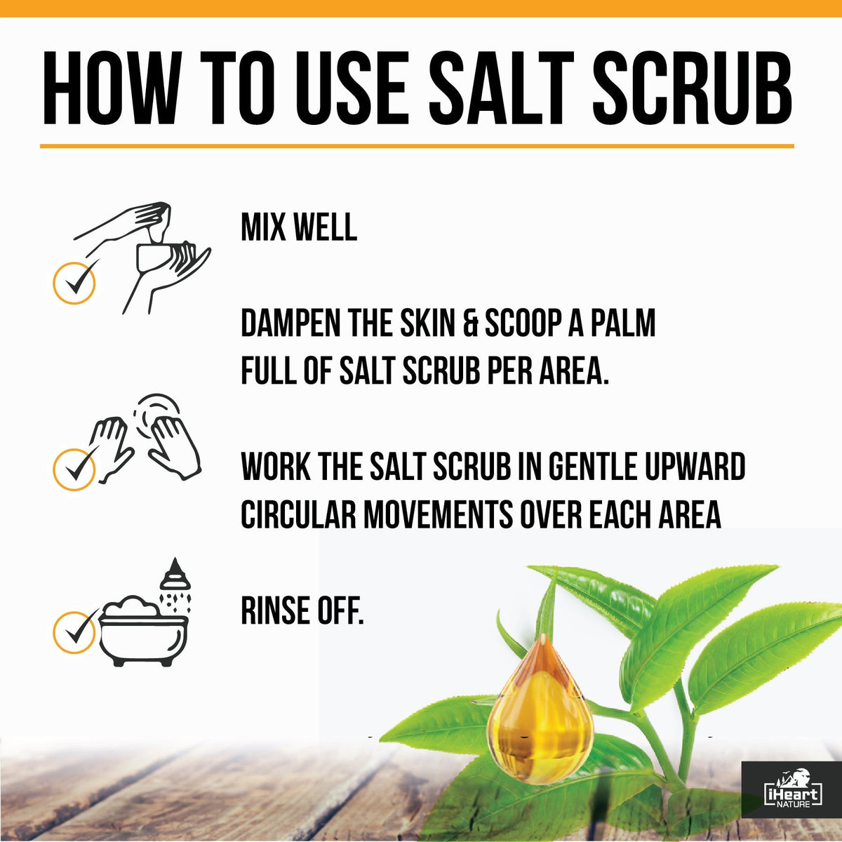 Turmeric Salt Scrub | Dead Sea Salt Mineral Therapy | iHeart Nature