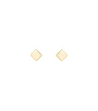Gold Earring Stud Mini Square - Things I Like Things I Love
