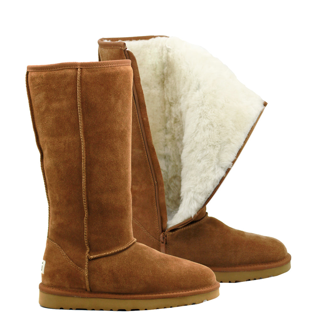 tall zipper ugg boots