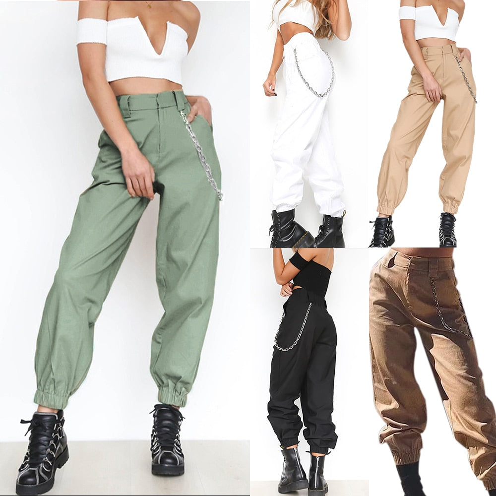 ladies cargo joggers