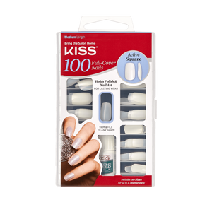KISS 100 Full Cover Nails - Envy Us Beauty Supply - Clear Full Cover Nails