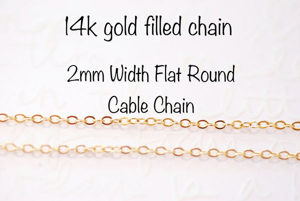 5 ft Sterling Silver Flat Cable Chain- 1.3mm, Silver Chain, Sterling Silver Chain, Wholesale Sterling Silver or Gold Filled Chain