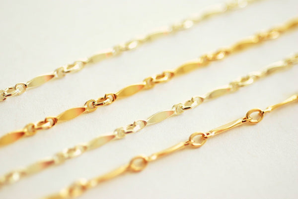Twisted Oval Link Thin Curb Chain, Gold Plated, Brass Chain, Jewelry Chain,  Necklace Chain, Body Chain, Bulk Chain, 5mm x 4mm - 54mm-G