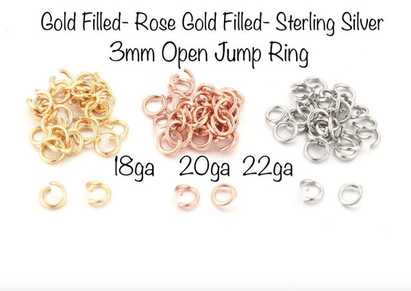 Wholesale 4mm 22ga Click &a Lock Jump Rings 14kt Gold Filled