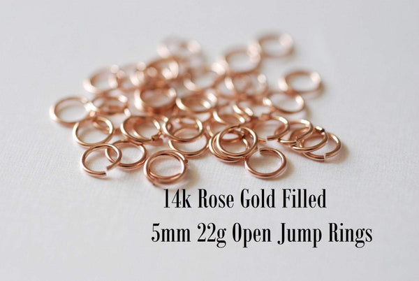 5x7mm Oval Jump Ring 14k Gold Filled Qty 10 - da Bead Shop