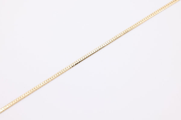 ava thin herringbone chain 14k gold overlay plated wholesale jewelry chain