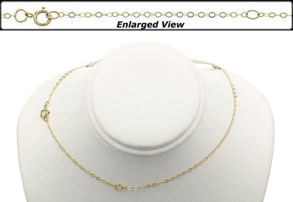 14K Gold Filled 2mm Width Flat Round Cable Chain Chain by Foot Wholesale Bulk Jewelry Findings Necklace Chain Sparkling Chain