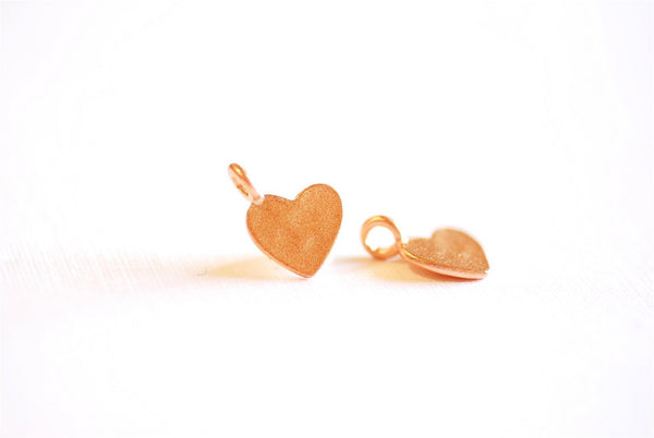 Wholesale Charms - Pink Rose Gold Vermeil Heart Beads Charm- 18k gold over  Sterling Silver, Heart Bead Drilled Side to Side, Pink Rose Gold Heart beads  104 – HarperCrown