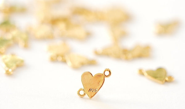 14K Gold Filled Tiny Heart Charms Clear Cz Micro Pave Pendant For Jewelry  Making Bracelets Necklaces Earring 910mm - Yahoo Shopping