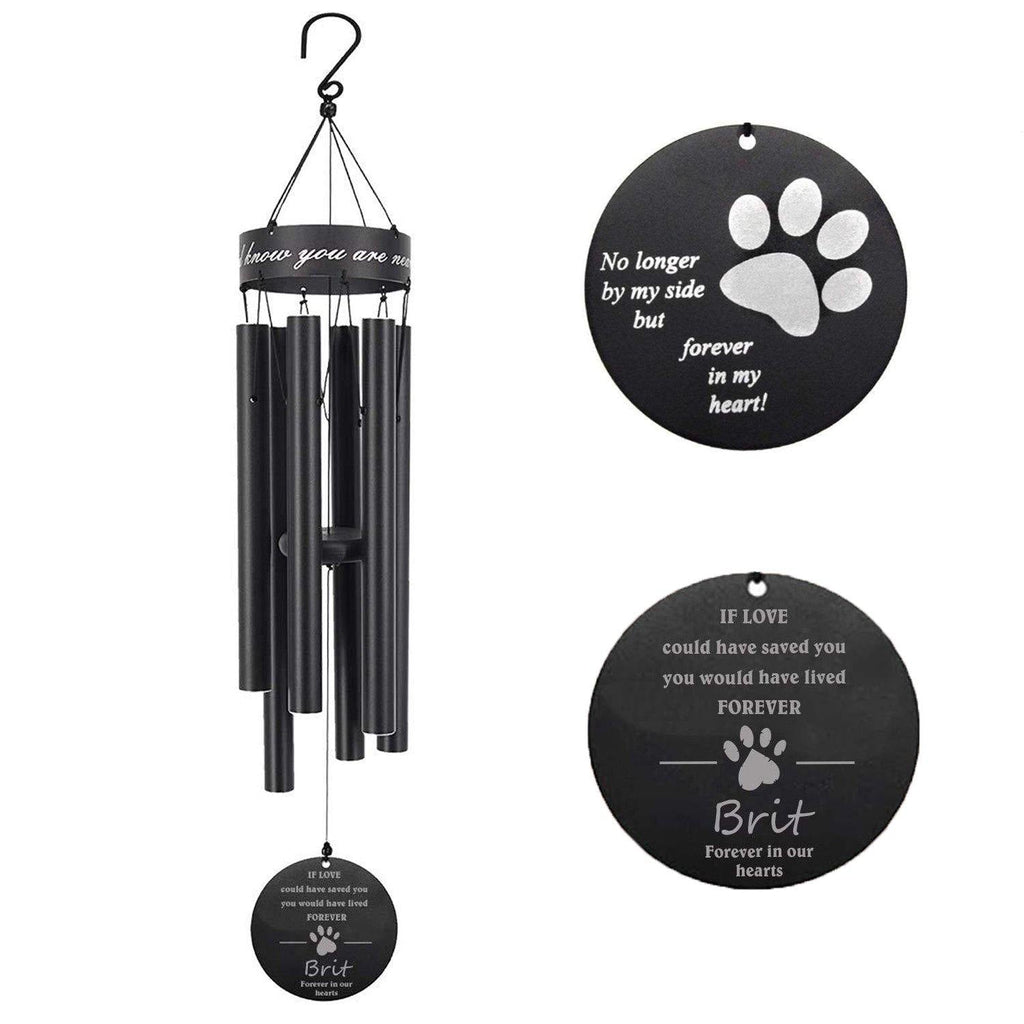 Custom Pet Photo Pet Memorial Wind Chimes Dog Sympathy Pet Loss