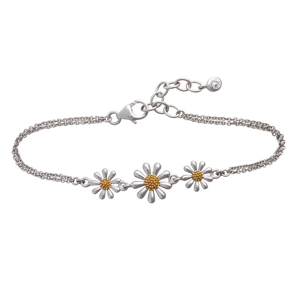Silver Four Chain Bracelet 19cm  Grace  Co UK
