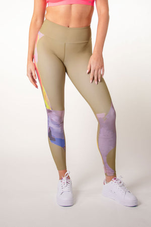 Legging Fusô Waves Cor Chumbo - Vitta Fitwear