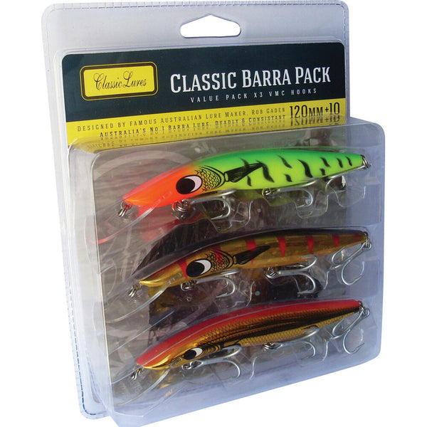 Classic Barra Pack - 3 Lures for Barramundi (120 size)