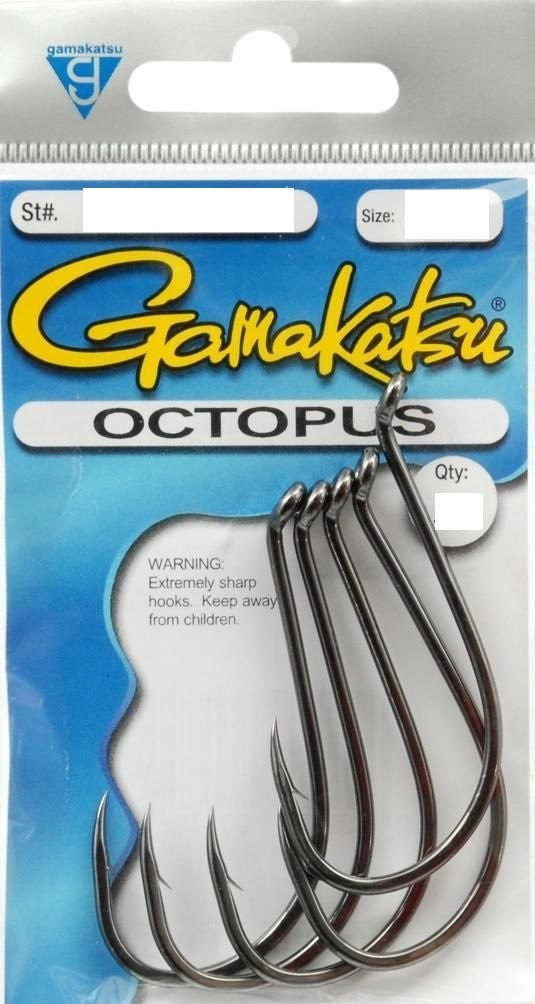 gamakatsu octopus hooks size 6 25 per pack 02107-25 value pack