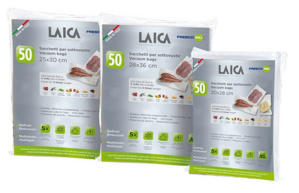 Laica Vacuum Bags - 50 Pack 28Cm X 36Cm – Tackle World Mackay