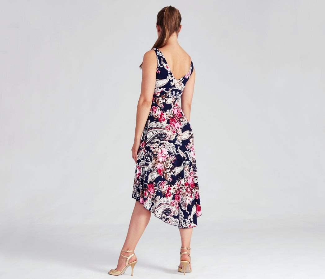 tango dress in floral print